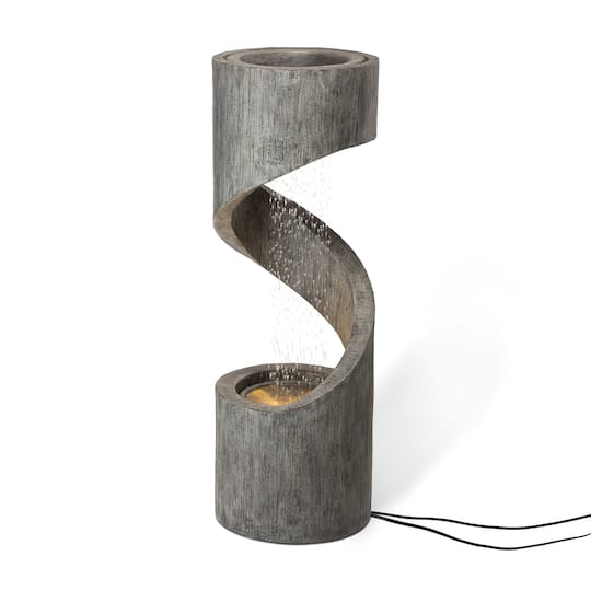 Glitzhome® 3.5ft. Curving Shaped Outdoor LED Fountain